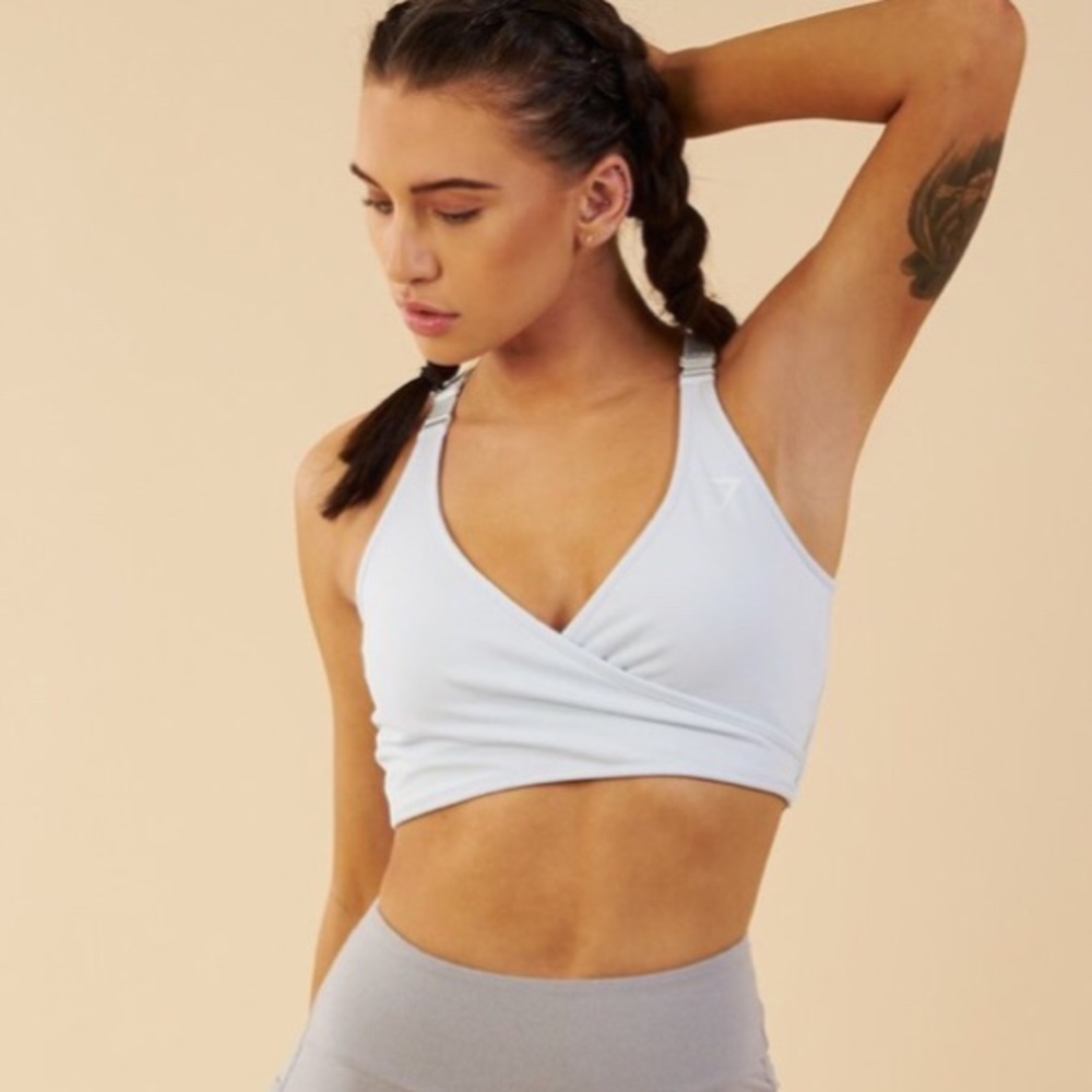 Gymshark elite sports bra - icy blue